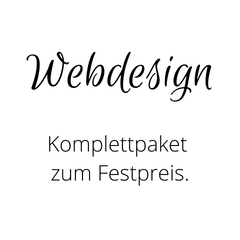 Text: Webdesign. Komplettpaket zum Festpreis.